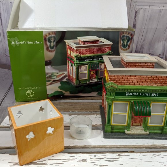 Department 56 Other - dept 56 23318 st patricks votive house candle xmas